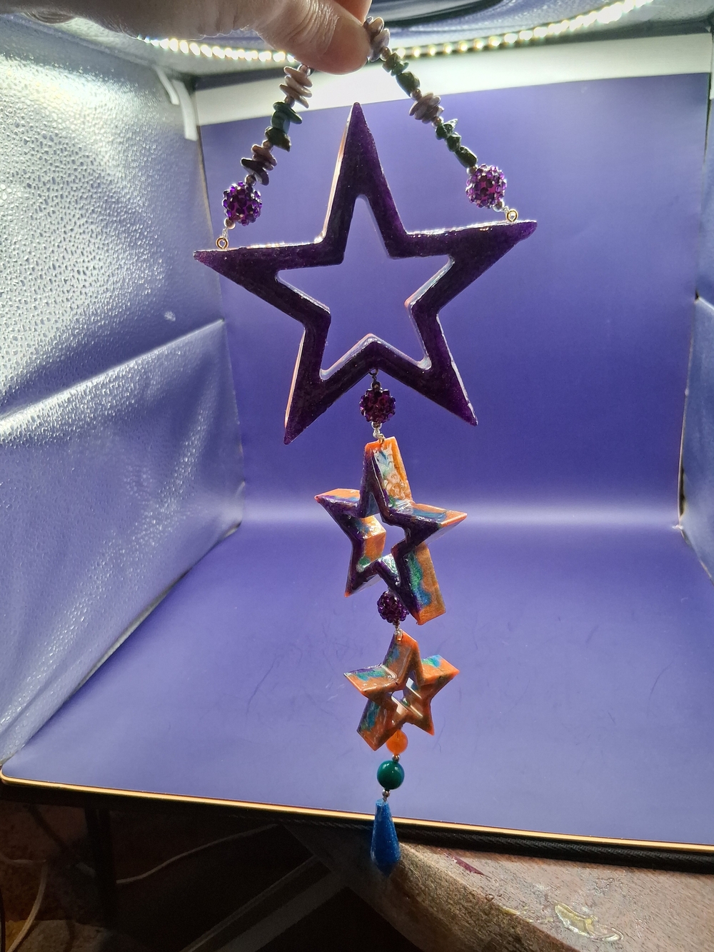 Handmade Multicolor Star Hanging Ornament